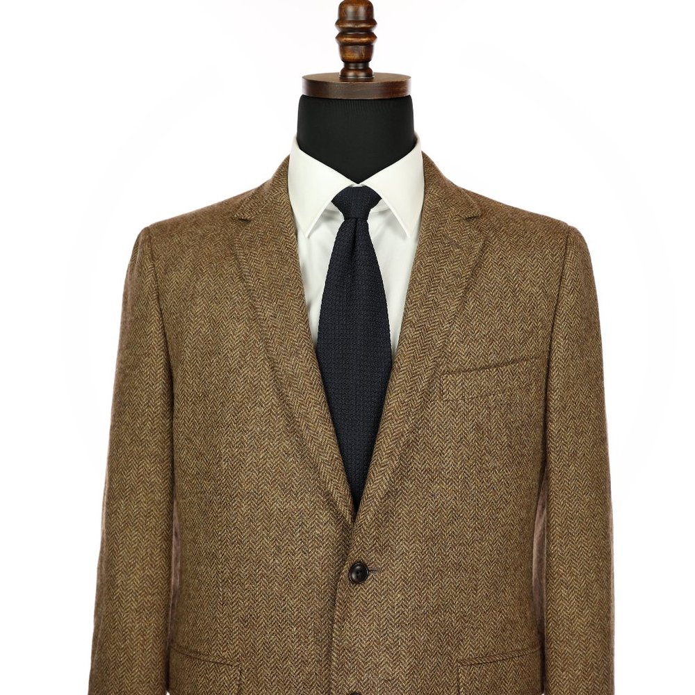 Bonobos Moon Tweed Wool Sport Coat Herringbone 40R - Picture 2 of 12